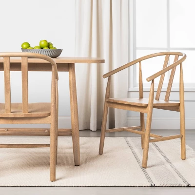Sculpted Wood Dining Chair - Hearth & Hand™ With Magnolia 3 Sculpted Wood Dining Chair - Hearth & Hand™ With Magnolia