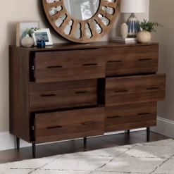 Higgins Modern Horizontal 6 Drawer Dresser - Saracina Home -Chic Furniture Store GUEST b51baecc 8022 4031 8aac a3ba997bb471