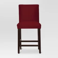 25" Velvet Parsons Counter Height Barstool Wood - Threshold™ -Chic Furniture Store GUEST b539eeaa 1ae4 48fe 875e 083e930b8dc6