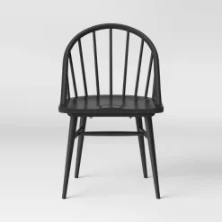 2pk Adwolf Rounded Spindle Dining Chairs Black - Threshold™ -Chic Furniture Store GUEST b73366f6 2ccc 4621 929a 1dd8fc28ea92