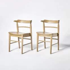 2pk Kaysville Curved Back Wood Dining Chair - Threshold™ Designed With Studio McGee -Chic Furniture Store GUEST b8859535 25d6 44f9 9ed4 882e7bed9037