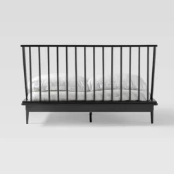 Boho Solid Wood Spindle Platform Bed - Saracina Home -Chic Furniture Store GUEST b8d271bd 790c 4a0d a2b2 01db1fc34a9d