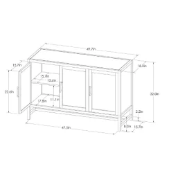 Warwick 3 Door Accent TV Stand For TVs Up To 59" - Threshold™ -Chic Furniture Store GUEST ba5cd40d 7348 4de0 bac8 5ec1775d8cb4