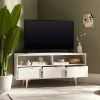 Cara Mid-Century Modern 3 Drawer Corner TV Stand For TVs Up To 58" - Saracina Home 2 Cara Mid-Century Modern 3 Drawer Corner TV Stand For TVs Up To 58" - Saracina Home -Chic Furniture Store GUEST bcc3df04 17eb 4bc5 a2f3 91e7894a9abf