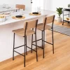 Wood & Steel Bar Stool - Natural/Black - Hearth & Hand™ With Magnolia -Chic Furniture Store GUEST bd1a7971 cbb7 457c a7dd 09a043f0655a