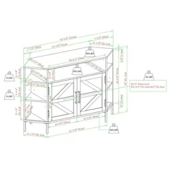 Atticus Modern Farmhouse 2 Door Corner TV Stand For TVs Up To 55" Rustic Oak - Saracina Home -Chic Furniture Store GUEST be7fd8ed 5976 4d60 b751 9a39a330340e