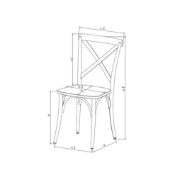 Set Of 2 Malden French Bistro Dining Chair Black - Threshold™ -Chic Furniture Store GUEST be93dcf6 6a27 4d9e 83a8 3927be01d462