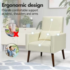 Tangkula 2-in-1 Upholstered Rocking Chair With Wood Leg & Pillow Relax Sofa Chair Light Grey/Beige/Dark Gray 20 Tangkula 2-in-1 Upholstered Rocking Chair With Wood Leg & Pillow Relax Sofa Chair Light Grey/Beige/Dark Gray -Chic Furniture Store GUEST c2648639 0b43 4898 a8fe 51b7d8c995be