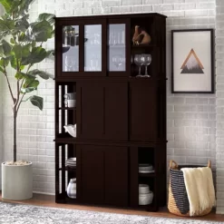 Pacific Stackable Sliding Glass Doors Cabinet - Buylateral -Chic Furniture Store GUEST c3e07a28 61f5 4304 9bc5 556c66ec7443