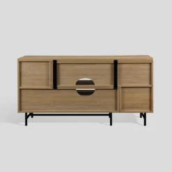 Modern Reeded Door Extendable TV Stand For TVs Up To 50" - Saracina Home -Chic Furniture Store GUEST c5b6f26d e17f 43c5 b338 9eae1f33e57d