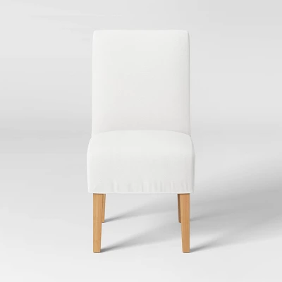 Mirage Slipcover Dining Chair Cream - Threshold™ 4 Mirage Slipcover Dining Chair Cream - Threshold™ - Image 2