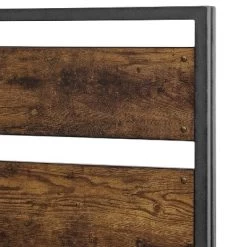 Queen Urban Chic Metal And Wood Plank Bed Brown - Saracina Home -Chic Furniture Store GUEST c5d1297f 85aa 4822 af1e 1303eb054e5b