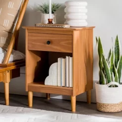 Stiva Classic Mid-Century Modern 1 Drawer Nightstand - Saracina Home 29 Stiva Classic Mid-Century Modern 1 Drawer Nightstand - Saracina Home -Chic Furniture Store GUEST c8343d55 c0d1 497d 9f75 4abb98c8f971