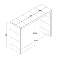 Ogden Burled Wood Console Table - Threshold™ Designed With Studio McGee -Chic Furniture Store GUEST c9d87896 2f67 4a2a 9ba3 39f9f44679da