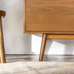 Solid Wood Mid-Century Modern TV Stand For TVs Up To 65" - Saracina Home -Chic Furniture Store GUEST cda6b074 d568 4d66 b464 601370e6db11