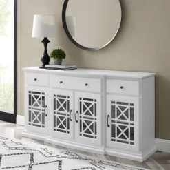 Selma Transitional 3 Tiered Ornate Fretwork Door Sideboard - Saracina Home -Chic Furniture Store GUEST cdf6c707 00c3 48fa a445 4ef1444609de