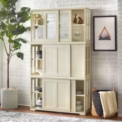 Pacific Stackable Cabinet With Sliding Doors - Buylateral -Chic Furniture Store GUEST ce57ff6e da8e 40c0 9bc4 14b76df881af