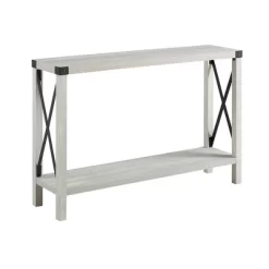 Sophie Rustic Industrial X Frame Entry Table - Saracina Home -Chic Furniture Store GUEST cf5bf7c8 47e9 4b55 841d 5247188cac9a