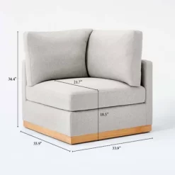 Woodland Hills Modular Sectional Corner Light Gray - Threshold™ Designed With Studio McGee -Chic Furniture Store GUEST d13a80c0 94a7 4a14 807c 01f454d7e453