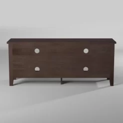 Transitional 4 Cubby Wood Open Storage TV Stand For TVs Up To 65"- Saracina Home -Chic Furniture Store GUEST d19d33bf 7971 4a2c 9f62 7f842ee0c099