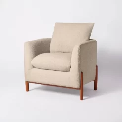 Elroy Faux Shearling Accent Chair With Wood Legs - Threshold™ Designed With Studio McGee -Chic Furniture Store GUEST d2aaa7f2 8c06 44f1 abf1 b3fabc558dc9