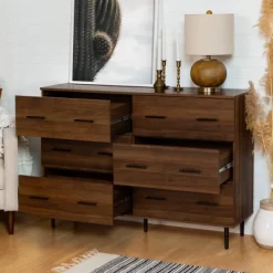 Higgins Modern Horizontal 6 Drawer Dresser - Saracina Home -Chic Furniture Store GUEST d4a007e9 9d47 4c0b b108 e3f2f1382d5a