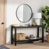 Console Table With Woven Rattan Shelf Black - Threshold™ Designed With Studio McGee -Chic Furniture Store GUEST d5ca4c7c 21dc 4418 b881 7ad5a979e147