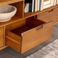 Cara Mid-Century Modern 3 Drawer TV Stand For TVs Up To 65" - Saracina Home -Chic Furniture Store GUEST d8dec204 dc01 4192 bb09 5a087b69a706