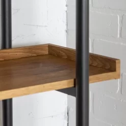 68" 5 Tray Shelf Urban Pipe X Back Bookshelf - Saracina Home -Chic Furniture Store GUEST dc48e521 6f15 4188 bc6b c363538622f2