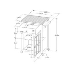 Windham Wood Top Kitchen Cart - Black - Threshold™ 17 Windham Wood Top Kitchen Cart - Black - Threshold™ -Chic Furniture Store GUEST dea9d574 4d43 47af 9b54 441db16c8996