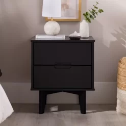 Mid-Century Modern Wood Nightstand - Saracina Home -Chic Furniture Store GUEST e4445478 85dd 4020 bcdc b67f61cd23ae