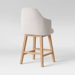 Kinston Swivel Curved Back Upholstered Counter Height Barstool - Threshold™ -Chic Furniture Store GUEST e458c390 c57d 4901 aa15 95cc666cd880