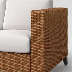 Brookfield Steel Wicker Patio Sofa - Light Brown - Threshold™ -Chic Furniture Store GUEST e5737ed2 cee9 4946 8c76 22948dda3acc