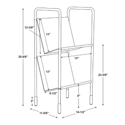 Two-Tier Metal Vinyl Record Storage Rack Black - Hearth & Hand™ With Magnolia -Chic Furniture Store GUEST e61e656a 2061 4a63 b99c 85e84f0ab94f