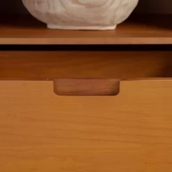 Cara 3 Drawer Mid-Century Modern 3 Drawer TV Stand For TVs Up To 80" - Saracina Home -Chic Furniture Store GUEST e7b4bc5b d927 4b22 b708 78a05079bde7