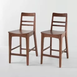 2pk Wood Ladder Back Counter Stool - Hearth & Hand™ With Magnolia -Chic Furniture Store GUEST ee6c4703 9f16 41d1 a9aa 86444f5abf5f