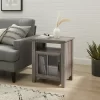 Transitional Classic Windowpane Storage Side Table - Saracina Home -Chic Furniture Store GUEST ef774e00 e489 4147 9be8 094265a20edd