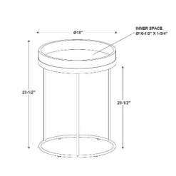 Wood & Steel Accent Side Table - Natural/Black - Hearth & Hand™ With Magnolia -Chic Furniture Store GUEST f1970950 e325 494c 9c80 57b3608cf0fd
