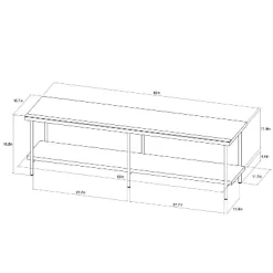 Wood And Metal TV Stand For TVs Up To 60" - Room Essentials™ 11 Wood And Metal TV Stand For TVs Up To 60" - Room Essentials™ -Chic Furniture Store GUEST f2ab031b ee97 4ed0 a48d 1bc0bae2773f