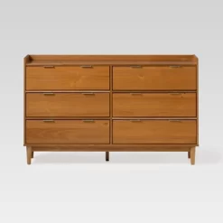 Mid-Century Modern Solid Wood 6 Drawer Double Dresser - Saracina Home 38 Mid-Century Modern Solid Wood 6 Drawer Double Dresser - Saracina Home -Chic Furniture Store GUEST f40a606f 0c8e 43a8 b20e 6173eadd8c07