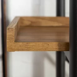 68" 5 Tray Shelf Urban Pipe X Back Bookshelf - Saracina Home -Chic Furniture Store GUEST f414af8b f462 42d1 a49d bd9647b53dec