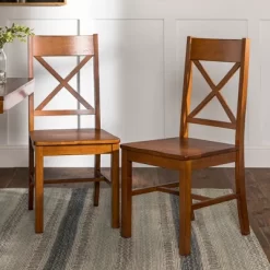 Set Of 2 Traditional Distressed Wood Dining Chairs - Saracina Home -Chic Furniture Store GUEST f5098441 a476 42f8 bd14 7039d02a9ce1
