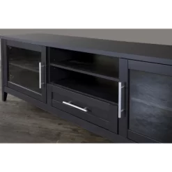 Espresso Finished 1 Drawer TV Stand For TVs Up To 70" Dark Brown - Baxton Studio