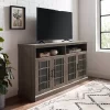 Transitional 4 Door Windowpane TV Stand For TVs Up To 65" - Saracina Home -Chic Furniture Store GUEST f65e182b 32d5 42aa 9fc8 2e5b84107c24