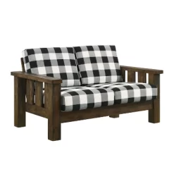 Jovie Gingham Rustic Loveseat - HOMES: Inside + Out 10 Jovie Gingham Rustic Loveseat - HOMES: Inside + Out -Chic Furniture Store GUEST f87e61c3 1921 4258 978a 97d7b894f3c6