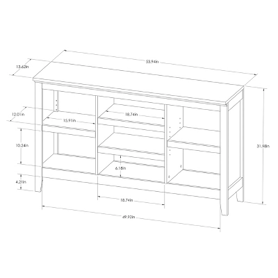 32" Carson Horizontal Bookcase With Adjustable Shelves - Threshold 5 32" Carson Horizontal Bookcase With Adjustable Shelves - Threshold - Image 3