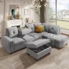 108" Reversible L-Shape Sectional Sofa Couch With Storage Ottoman-ModernLuxe 2 108" Reversible L-Shape Sectional Sofa Couch With Storage Ottoman-ModernLuxe -Chic Furniture Store GUEST f8aa75d1 b56f 4658 8399 800b638561cd