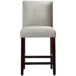 25" Velvet Parsons Counter Height Barstool Wood - Threshold™ -Chic Furniture Store GUEST f9dfe6cc 73c9 46f6 9146 046c7990b68e