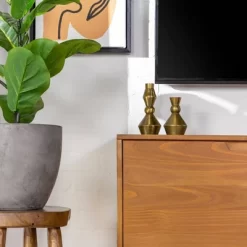 Solid Wood Mid-Century Modern TV Stand For TVs Up To 65" - Saracina Home -Chic Furniture Store GUEST faab6dec 2110 4cdc b95e 363b96218060