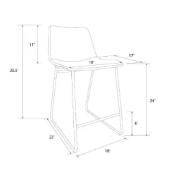 Bowden Faux Leather Counter Height Barstool - Threshold™ 11 Bowden Faux Leather Counter Height Barstool - Threshold™ -Chic Furniture Store GUEST fc17995b 497f 4a5a 958c c9c8bb9e68cc